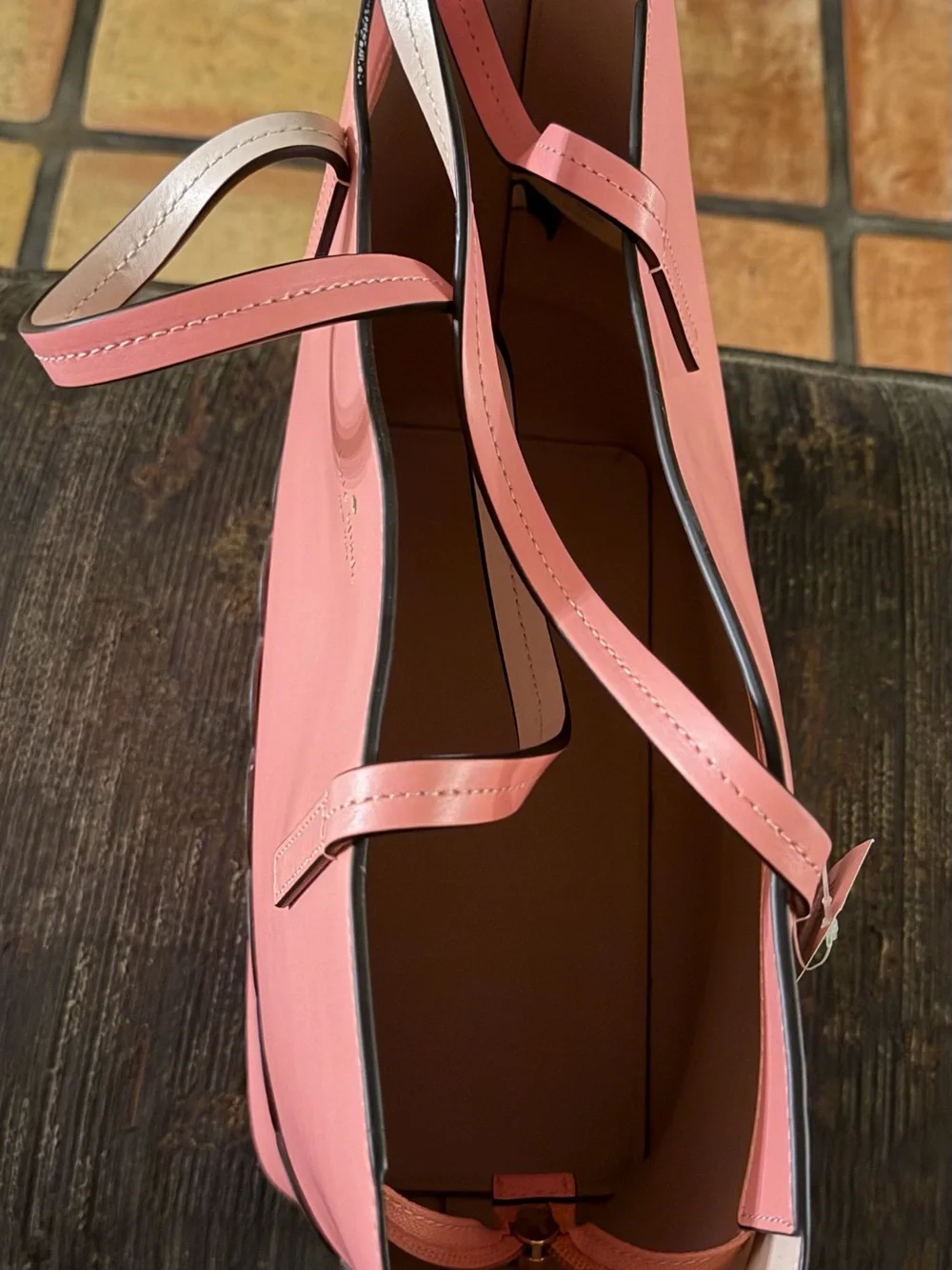 BRAND NWT KATE SPADE PINK SCALLOPED TOTE WITH MATCHING WALLET